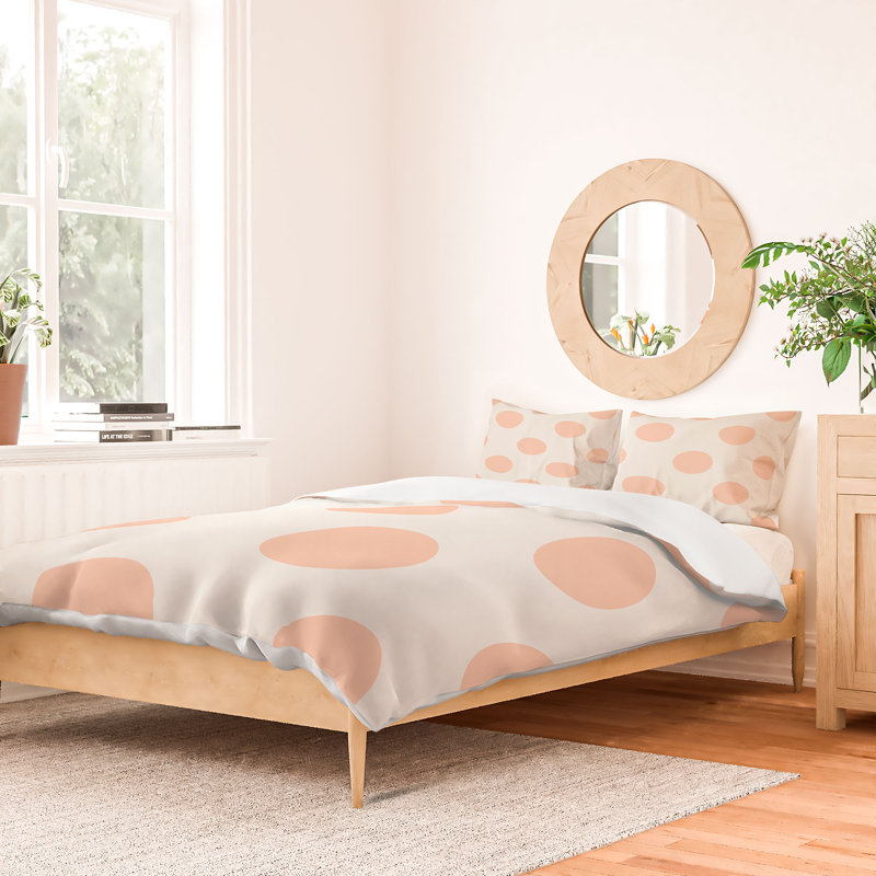 Housse de couette en microfibre, Housse de couette pour grand lit, Pêche
