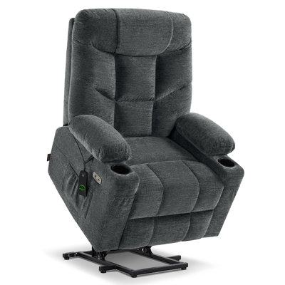 350lbs Power Lift Recliner with Extended Footrest, Cup Holder and USB Type C Charger