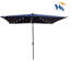 Parasol d'extérieur à DEL solaire 10 x 6,5T avec manivelle et bouton poussoir inclinable pour la cour-714848615