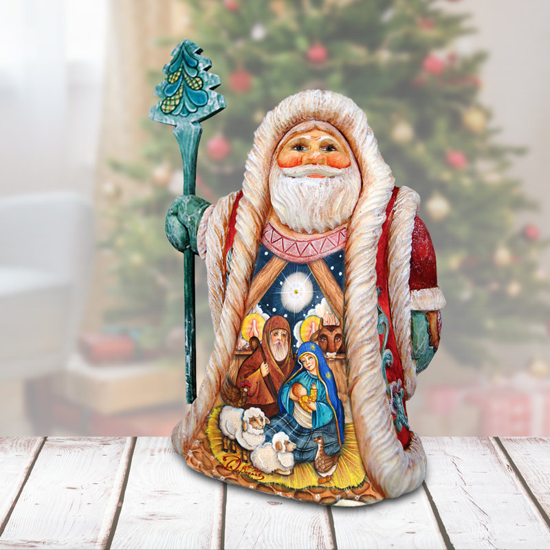 Derevo Holy Regal Santa Sculpture