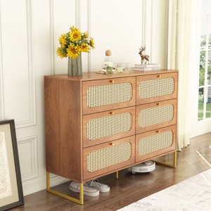 Rattan 6 Drawer Double Hainesport