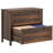 HOMCOM 2 Drawer File Cabinet With Lock, Lateral Filing Cabinet With Keys And Adjustable Hanging Bar For Letter, A4 And Legal Size, File Cabinet For Home Office, Brown