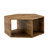Hexagonal MDF Coffee Table, Characteristic Pattern Stickers, Multi-Hole Design To Give More Storage Space