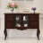 Dark walnut Solid Wood Rectangular Console Table-1029560059-1029560052
