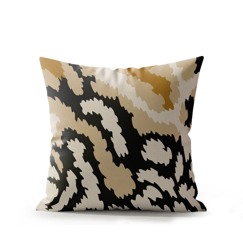 Coussin intérieur en faux suède Misio, Bois de tempête, 16 po x 16 po