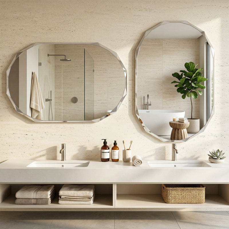 Miroir mural biseauté, 30 po x 20 po