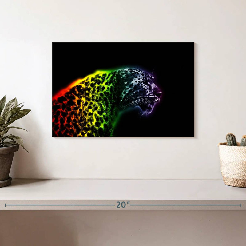 Crowle guépard coloré, H 8 po x l 12 po
