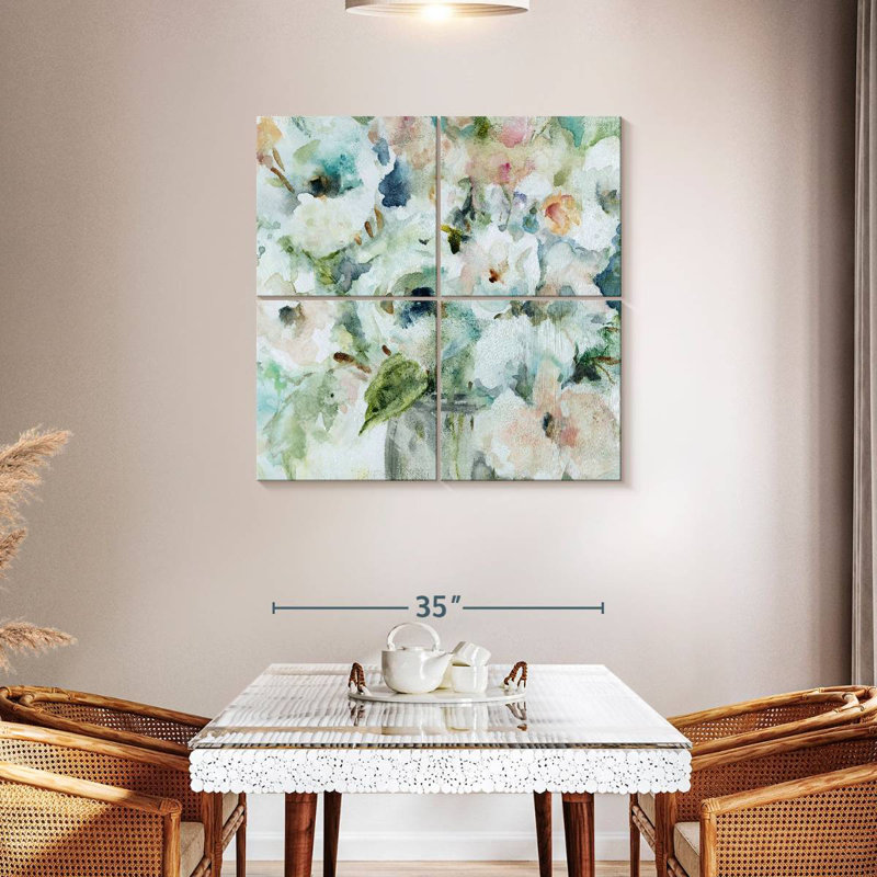 Avery Blooming Softly, 74" H x 74" W