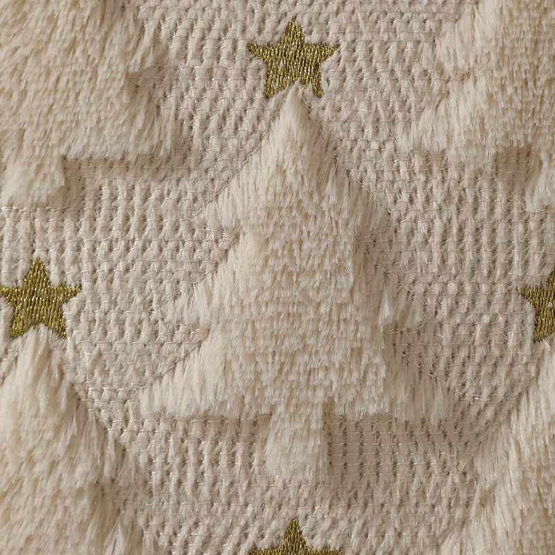Housses de coussin de Noël 18 x 18 pouces, ensemble de 2 housses de coussin d'arbre de Noël, housse de coussin moelleux pour l'hiver, maison de vacances, canapé, chambre à coucher, décorations PT004-C18