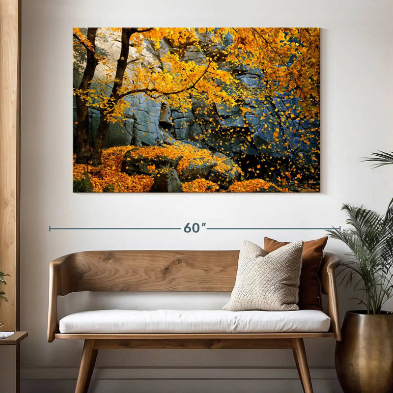 Harnek Falling Leaves, H 34 po x l 51 po