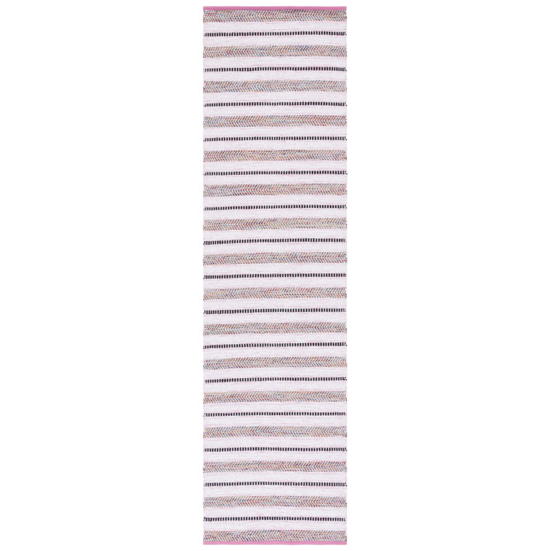 Lovall Flat Weave Cotton Striped Rug, Runner 2'3" x 9'
