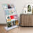 Simlai 44" H 4 Tier Free Standing Magazine Rack with Casters