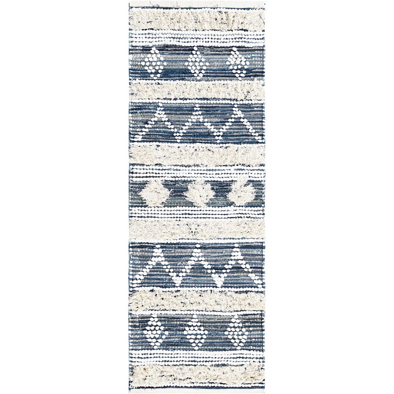 Cotton Southwestern Indoor Rug, Runner 2'2"x 6'