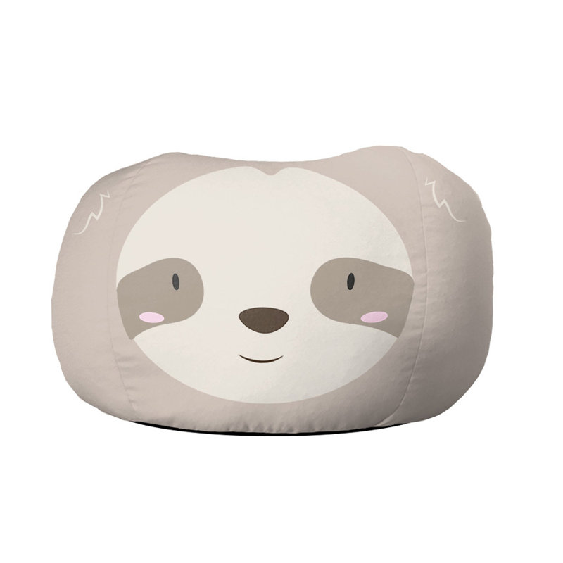 rucomfy Beanbags Kids Animal Printed Bean Bag Chair. Pre Filled Safe Toddler Bedroom Seat Comfy Children Playroom Furniture Decor. Machine Washable