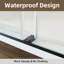 55" - 59" W X 72" H Double Sliding Frameless Shower Door With Clear Tempered  Glass-106813430