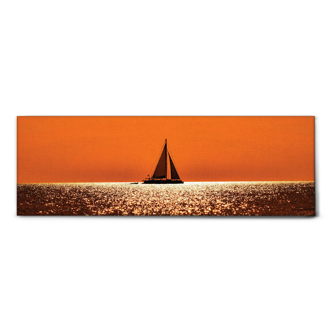 Leinwandbild Orange Sunset von Giallobus