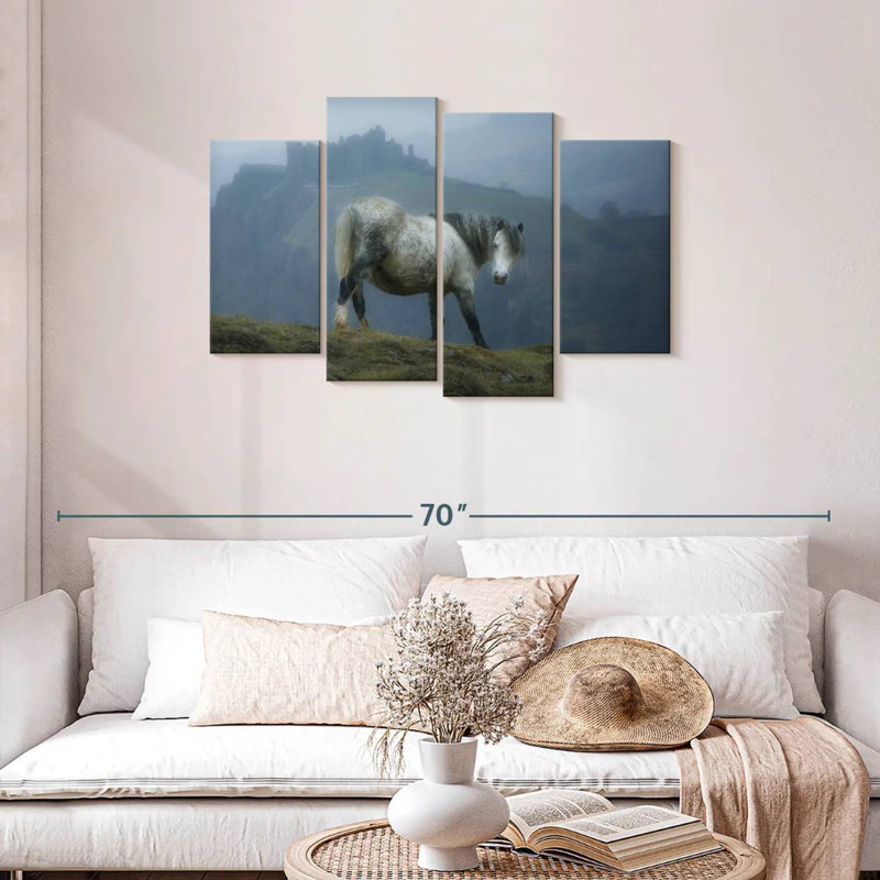 Brampt Wales Castle Horse, 27" H x 43" W