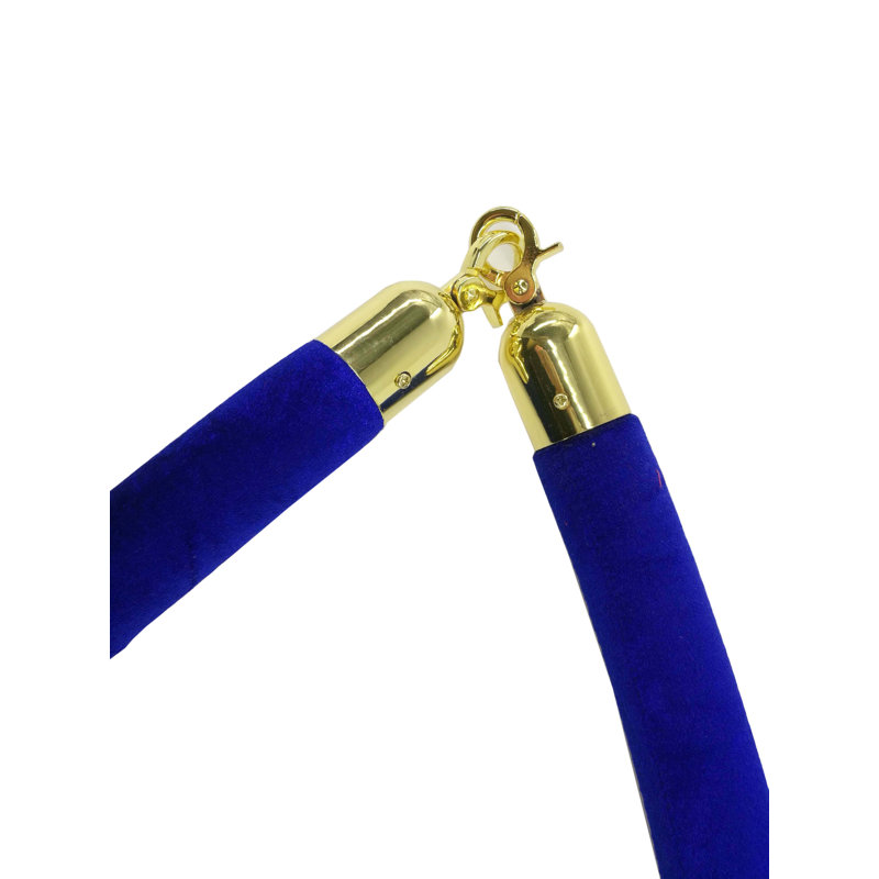 Corde de velours bleu en velours bleu Fixturedisplays® Starrion Queue