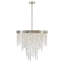 Lustre argenté antique 6 lumières Meily-1006937548