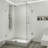 Pacifica 36" W x 48" D x 79" H Hinged Frameless Shower Enclosure with 3/8  Clear Glass&Base-1405271065-1405271063