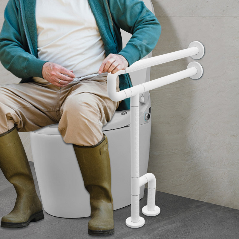 Barre d'appui pour salle de bain en métal