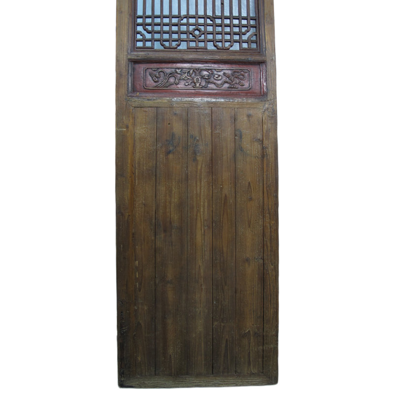 Asian Classic Stained Wood Pivot Screen Doors
