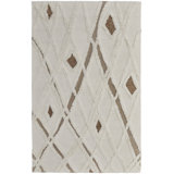 Anica Hand Tufted Wool Abstract Area Rug