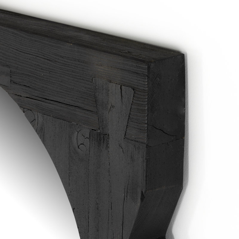 Aldrik Flat Beveled Mirror, Black