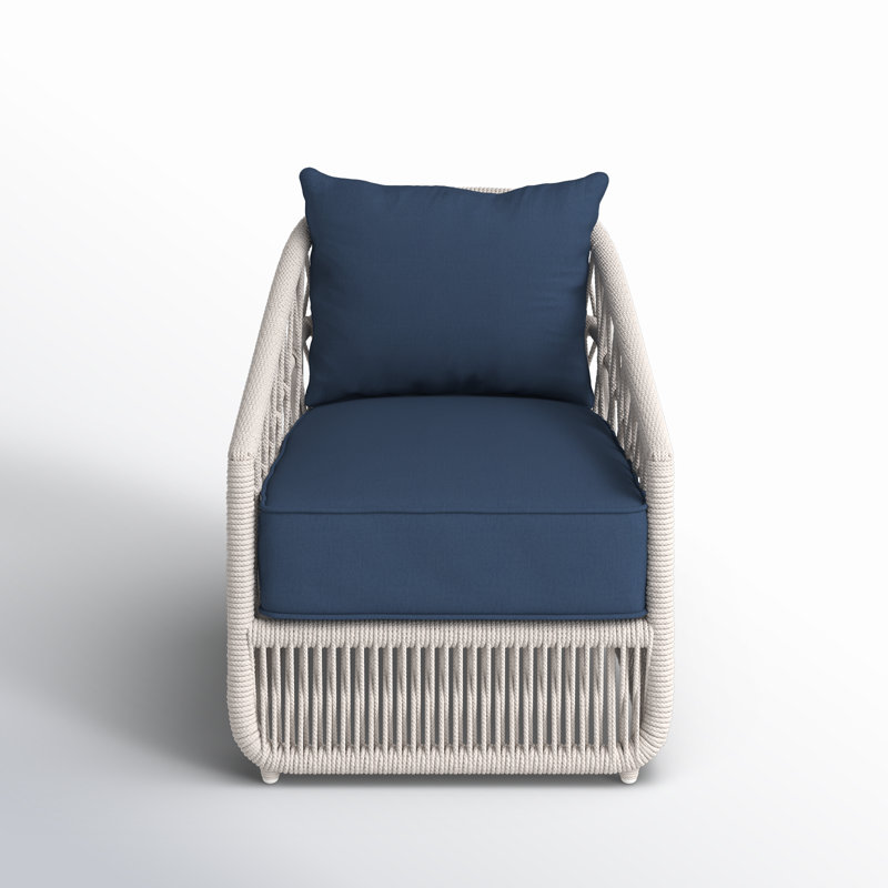 Lucan Patio Chair with Sunbrella Cushions, Echo Midnight Sunbrella®
