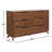 Savel 56" W 6-Drawer Solid Wood Double Dresser with Soft-Close Glides 