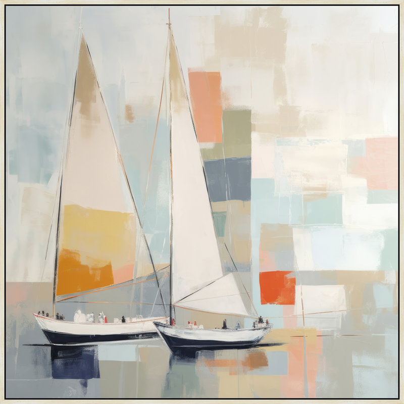 Pastel Regatta 2, Tanné, H 26 po x l 26 po