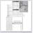 Compact 29.2-Inch Vanity Table With LED Mirror, Power Station, And Hair Dryer Bracket For Small Bedrooms-1194500399