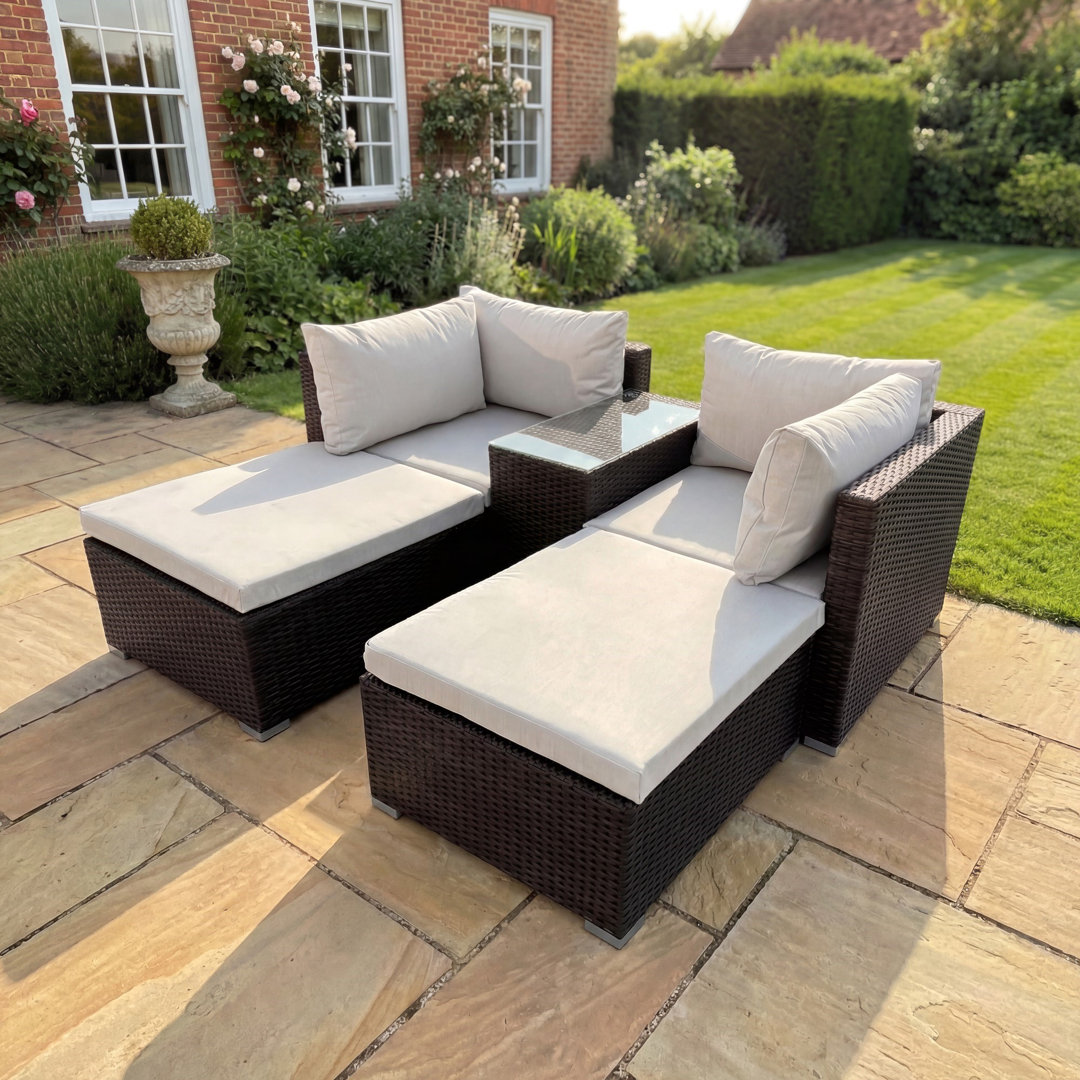 Bastia 5 Piece Outdoor Seating and Table Set