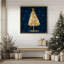 Arbre des Fêtes avec imprimé bleu marine I-77220237-77220272