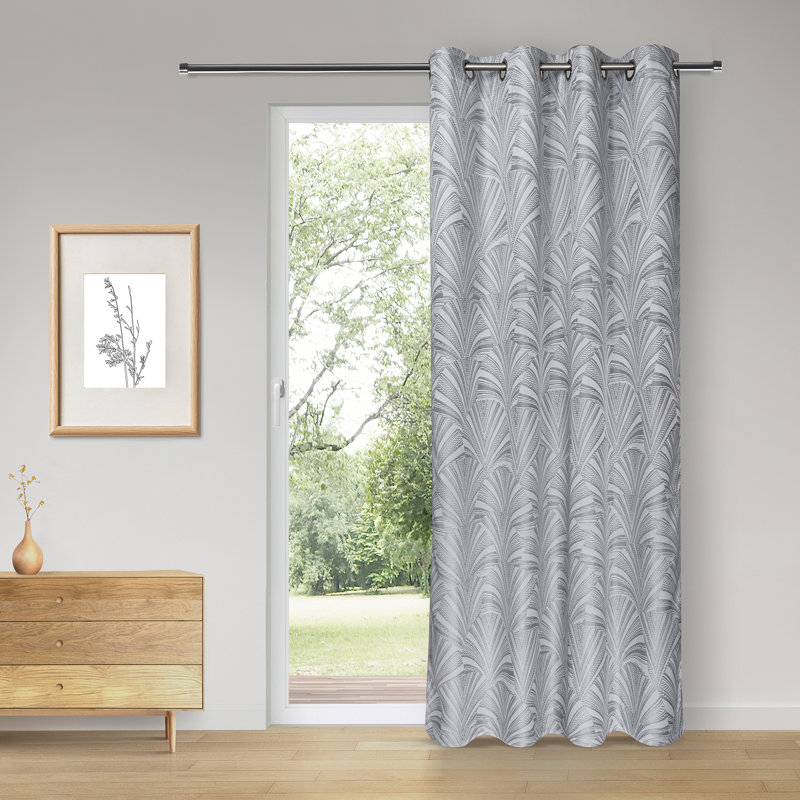 Crisette Polyester Room Darkening Grommet / Eyelet Curtain