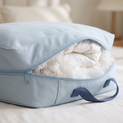 Trousse à crayons en tissu Oxford, sac matelassé style couette, doudoune, sac de rangement pour couette en soie, sac de finition grande capacité pour vêtements, sac de déménagement spécial