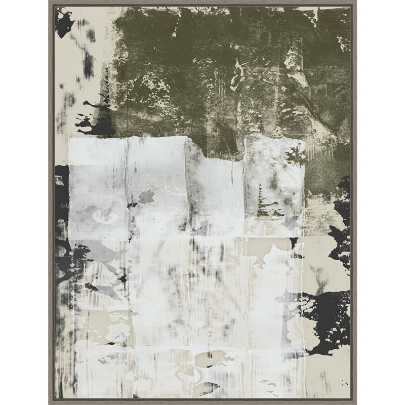 «Reflections In Sage I» par Isabelle Z - peinture sur toile à cadre flottant