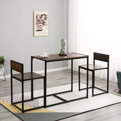 17 Stories Piercy 3 Piece Dining Set & Reviews | Wayfair