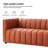 Dareau 83" Genuine Leather Channel Tufted Sofa-121869884