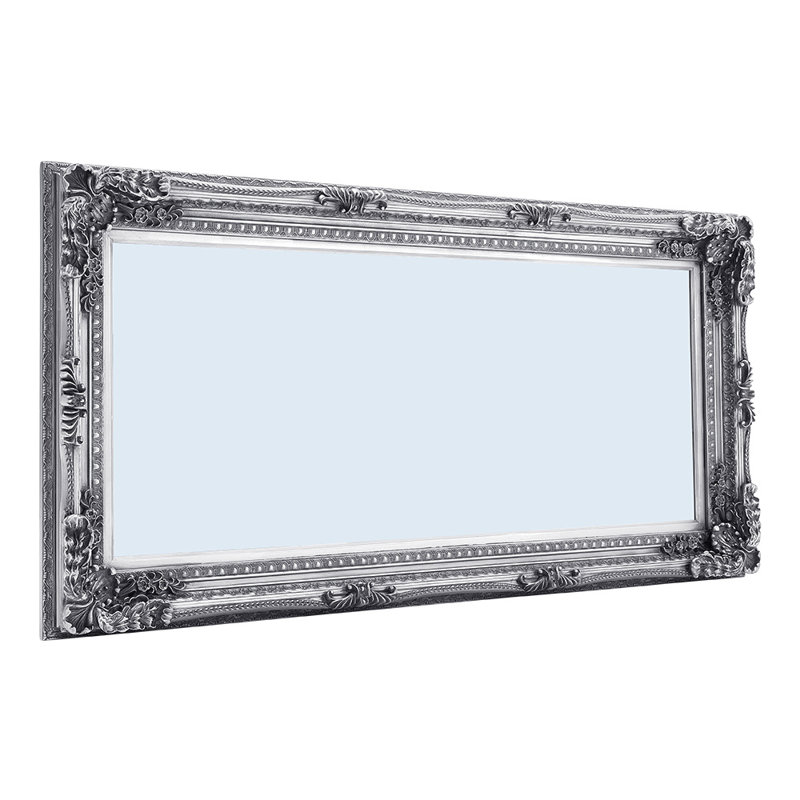 Dunmurry Solid Wood Arch Wall Mirror, 173cm H x 87cm W, Gray