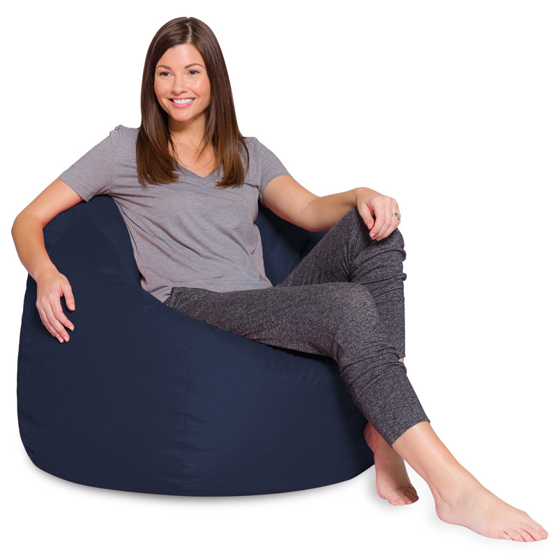 Bean Bag Chair for Kids, Teens, and Adults - Filled with Soft Beads, Includes Removable and Machine Washable Cover - Multiple Colors, Sizes and Fabrics including Soft Nylon & Canvas with Patterns