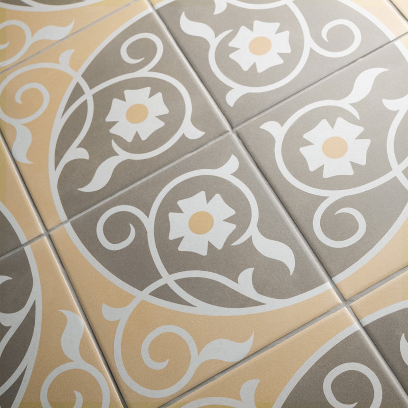 Carreau de porcelaine à motif de murs et de planchers 7,88 "x 7,88" Caprice Series