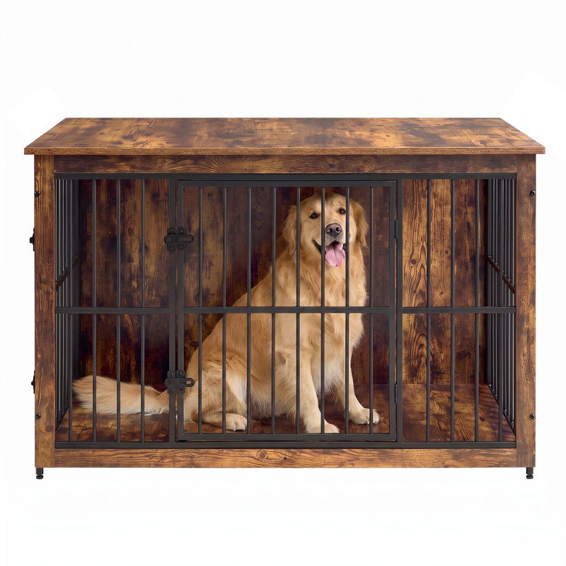 Caisse pour animaux Lofland, H 28,1 po x l 39,1 po x P 26,1 po, Brun rustique