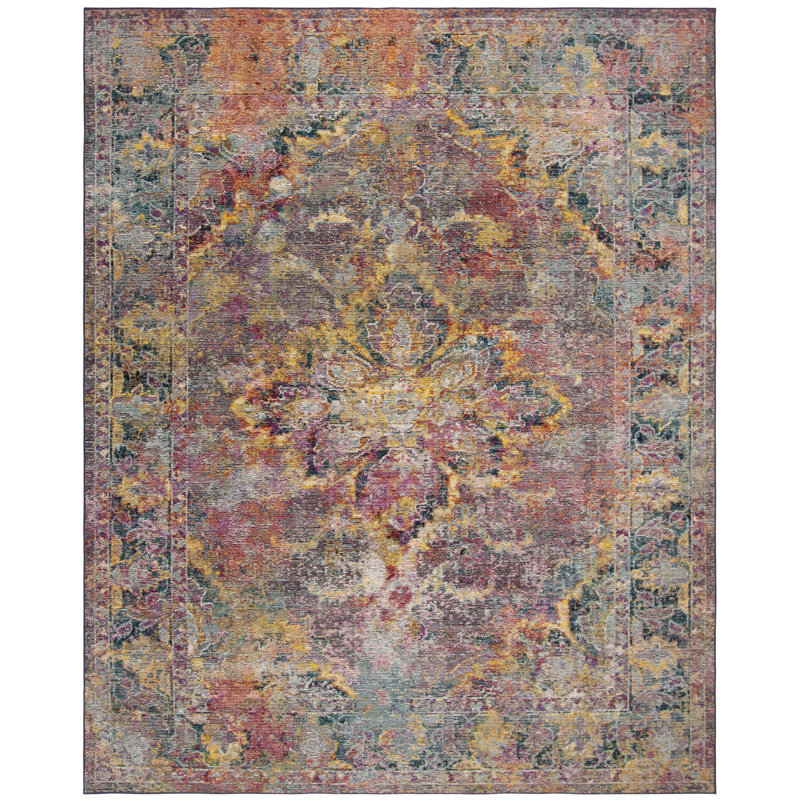 Mabel Crystal Performance Oriental Rug, Rectangle 8' x 10'