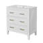 Modern Bathroom Vanity with Ceramic Sink Combo, Free Standing Single Vanity Set with 3 Drawers, Bathroom Storage Cabinet-128972990