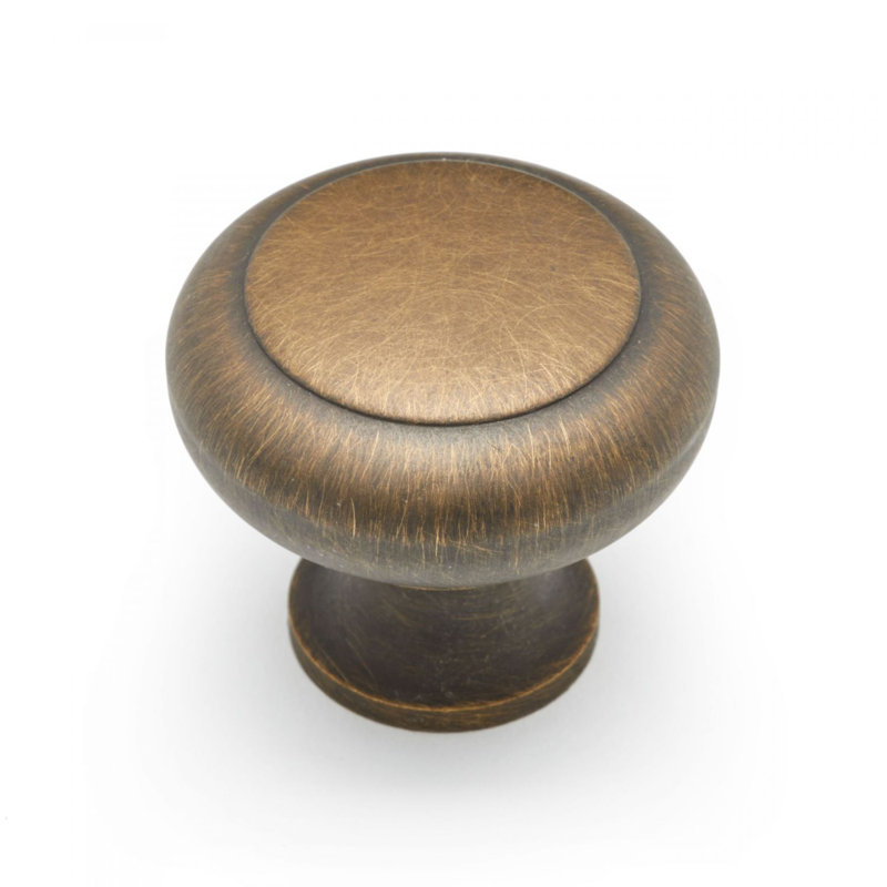 CK Series 1 1/4" Diameter Mushroom Knob, Antique English