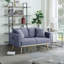 Causeuse Easton en lin et tissu gris foncé