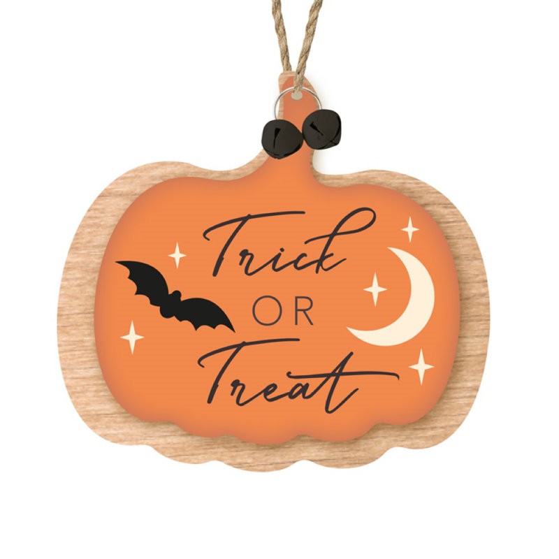 Pumpkin Trick or Treat Hanger