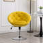 Fauteuil d'appoint basique en velours rembourré capitonné