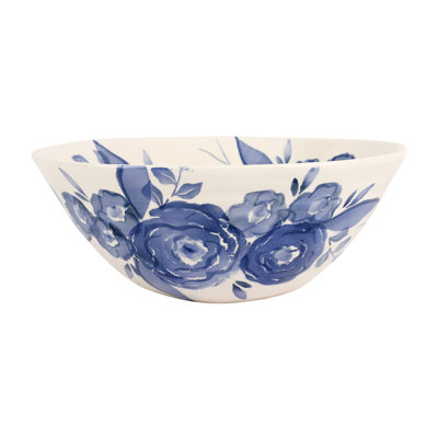 Bol de service bleu Camellia
